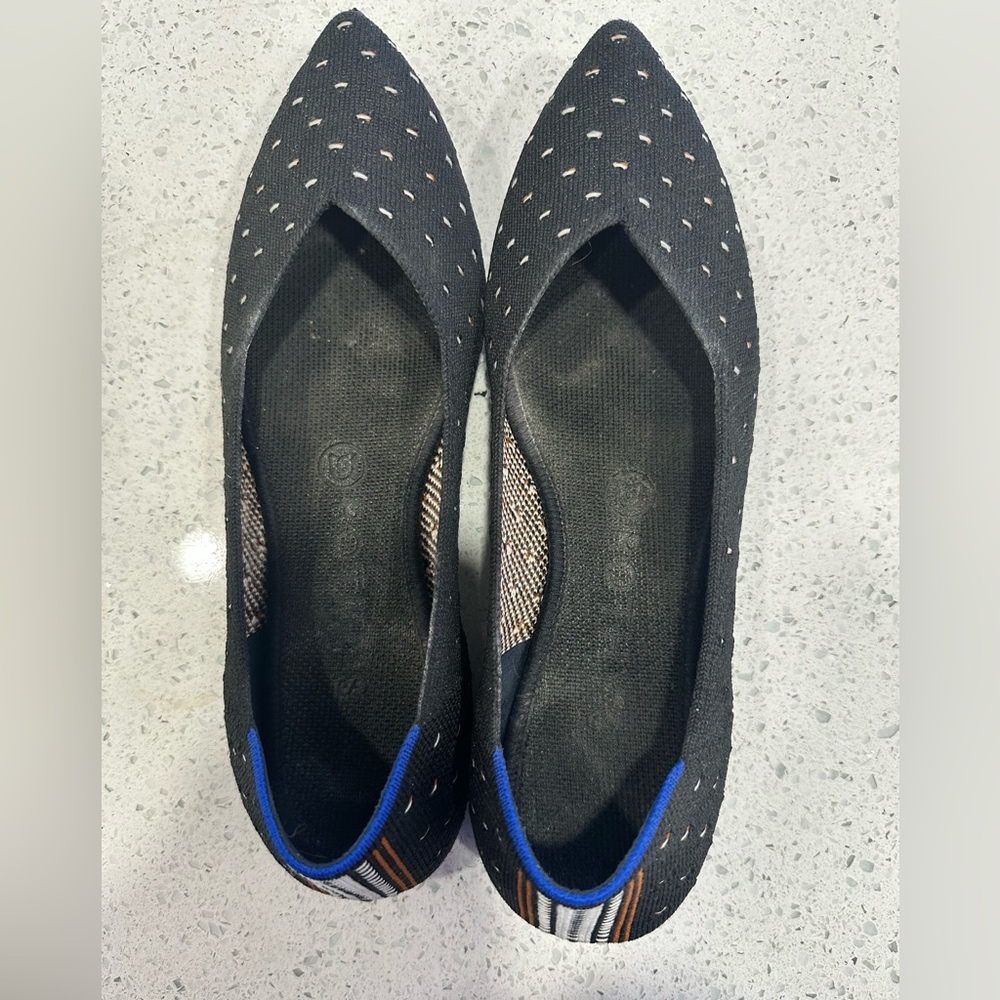 Size 8 black Rothy’s